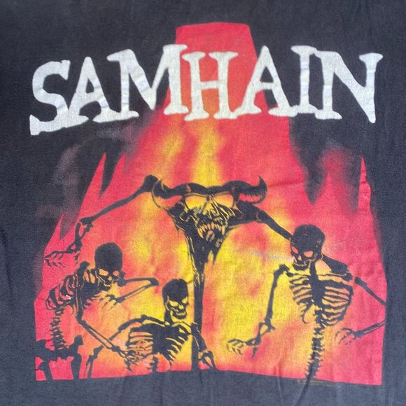 Vintage 90s Samhain Band Shirt Death Metal Rock Danzig Tee - Picture 3 of 8